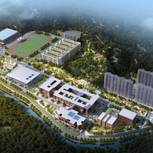 学校鸟瞰图